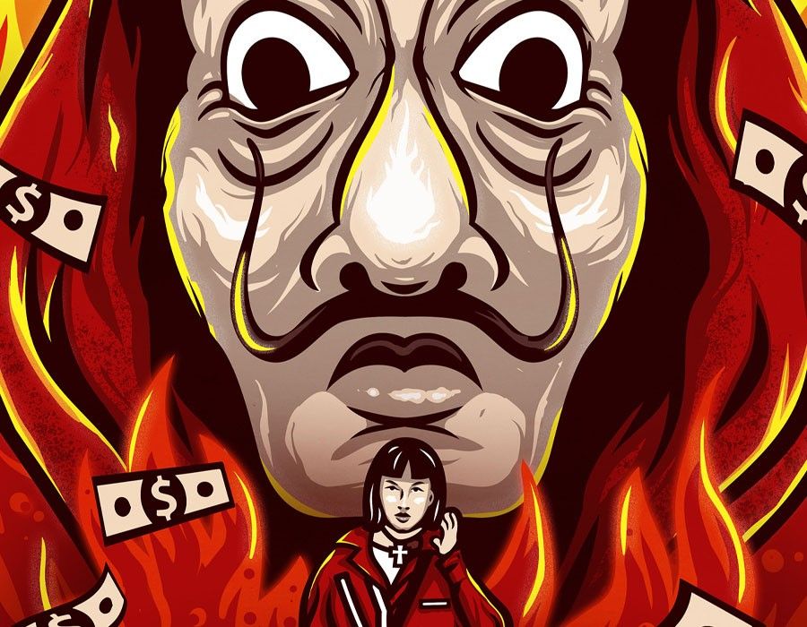 Money Heist Poster Illustration